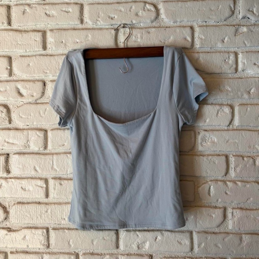 Blue Butter Soft Scoop Neck Shirt
